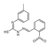 2-nitrobenzaldehyde N-(3-methylphenyl)thiosemicarbazone Structure