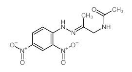 Acetamide,N-[2-[2-(2,4-dinitrophenyl)hydrazinylidene]propyl]-结构式