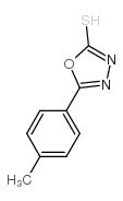 5-(4-甲基苯基)-1,3,4-噁二唑-2-硫醇结构式