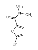 5-溴-N,N-二甲基-2-呋喃羧酰胺结构式