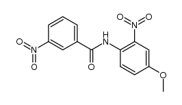 3-nitro-benzoic acid-(4-methoxy-2-nitro-anilide)结构式