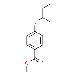 Benzoic acid, 4-[(1-methylpropyl)amino]-, methyl ester (9CI) Structure