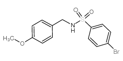 N-(4-甲氧基苄基)-4-溴苯磺酰胺结构式