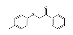 2-[(4-methylphenyl)sulfanyl]-1-phenylethanone结构式
