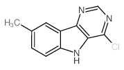 4-Chloro-8-methyl-5H-pyrimido[5,4-b]indole Structure
