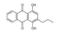 1,4-Dihydroxy-2-propyl-9,10-anthraquinone Structure