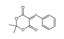 2-phenyliodonio-5,5-dimethyl-4,6-dioxa-1,3-dioxocyclohexane methylide结构式