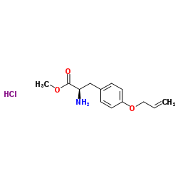O-烯丙基-D-酪氨酸甲酯盐酸盐结构式