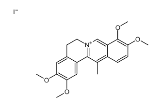 2,3,9,10-tetramethoxy-13-methyl-5,6-dihydroisoquinolino[2,1-b]isoquinolin-7-ium,iodide Structure