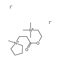 trimethyl-[2-[3-(1-methylpyrrolidin-1-ium-1-yl)propanoyloxy]ethyl]azanium,diiodide Structure