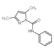 3,5-dimethyl-N-phenyl-pyrazole-1-carboxamide Structure