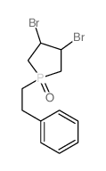 Phospholane, 3,4-dibromo-1-(2-phenylethyl)-, 1-oxide Structure