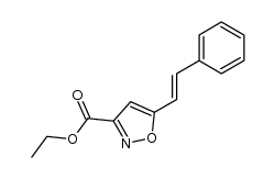 5-[(E)-2-phenylethenyl]-3-isoxazolecarboxylic acid ethyl ester Structure