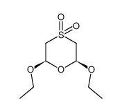 cis-2,6-diethoxy-1,4-oxathiane 4,4-dioxide Structure