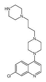 7-chloro-4-[4-(3-piperazine-1-yl propyl)piperazine-1-yl]quinoline Structure