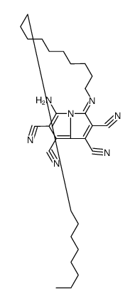 3-amino-5-octadecyliminopyrrolizine-1,2,6,7-tetracarbonitrile Structure