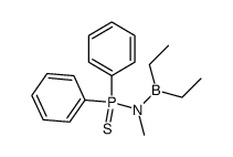 (N-(diphenylthiophosphinyl)methylamino)borane Structure