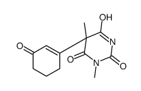 1,5-dimethyl-5-(3-oxocyclohexen-1-yl)-1,3-diazinane-2,4,6-trione结构式