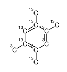 1,2,4,5-tetra(methyl-13C)benzene-1,2,3,4,5,6-13C6 Structure