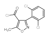 3-(2,6-二氯苯基)-5-甲基异唑-4-甲酰氯结构式