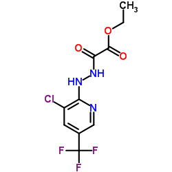 Ethyl {2-[3-chloro-5-(trifluoromethyl)-2-pyridinyl]hydrazino}(oxo)acetate Structure