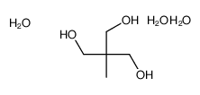 2-(hydroxymethyl)-2-methylpropane-1,3-diol,trihydrate Structure