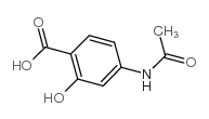 4-乙酰氨基水杨酸结构式