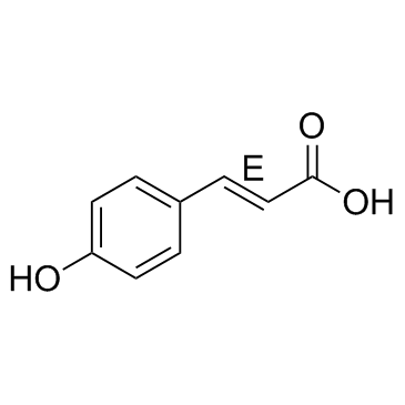 trans-4-Hydroxycinnamic acid Structure