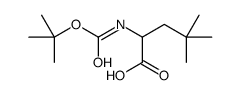2-(tert-butoxycarbonylamino)-4,4-dimethylpentanoic acid Structure