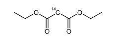 <2-14C>Malonsaeure-diethylester Structure