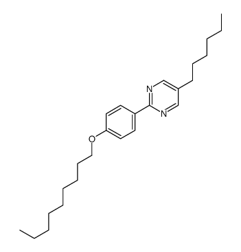 5-n-Hexyl-2-[4-(n-nonyloxy)phenyl]pyrimidine Structure