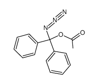 azidodiphenylmethyl acetate Structure
