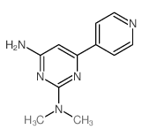 2,4-Pyrimidinediamine,N2,N2-dimethyl-6-(4-pyridinyl)- Structure