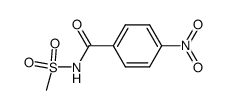 N-(methylsulfonyl)-4-nitrobenzamide Structure