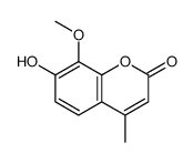 7-hydroxy-8-methoxy-4-methylchromen-2-one Structure