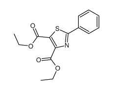 diethyl 2-phenyl-1,3-thiazole-4,5-dicarboxylate Structure