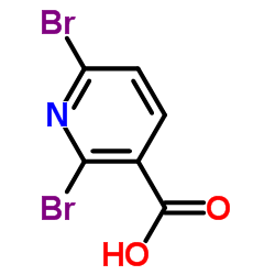 2,6-二溴-3-吡啶甲酸结构式