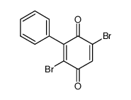 2,5-Dibromo-3-phenyl-1,4-benzoquinone结构式