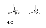 tetramethylammonium tetrafluoroaluminate hydrate Structure