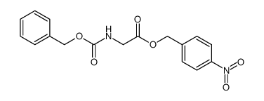 N-benzyloxycarbonyl-glycine p-nitrobenzyl ester Structure