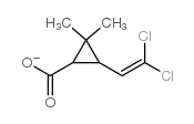 3-(2,2-二氯乙烯基)-2,2-二甲基环丙烷羧酸结构式