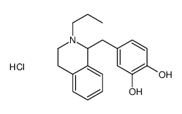 4-[(2-propyl-3,4-dihydro-1H-isoquinolin-1-yl)methyl]benzene-1,2-diol,hydrochloride Structure