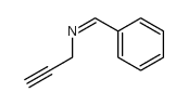 N-亚苄基-2-丙炔胺结构式