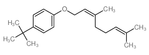 (2Z)-3,7-dimethyl-1-(4-tert-butylphenoxy)octa-2,6-diene结构式