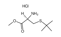 S-(1,1-dimethylethyl)-L-cysteine methyl ester hydrochloride Structure