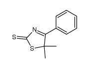 5,5-dimethyl-4-phenyl-5H-thiazole-2-thione结构式