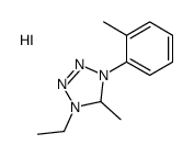4-ethyl-5-methyl-1-(2-methylphenyl)-1,5-dihydrotetrazol-1-ium,iodide Structure