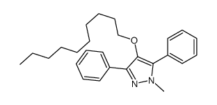 4-decoxy-1-methyl-3,5-diphenylpyrazole结构式