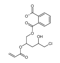 2-(5-chloro-4-hydroxy-2-prop-2-enoyloxypentoxy)carbonylbenzoate结构式