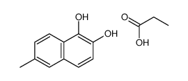 6-methylnaphthalene-1,2-diol,propanoic acid结构式